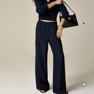 NWT J. Crew Stratus Pant in Textured Satin